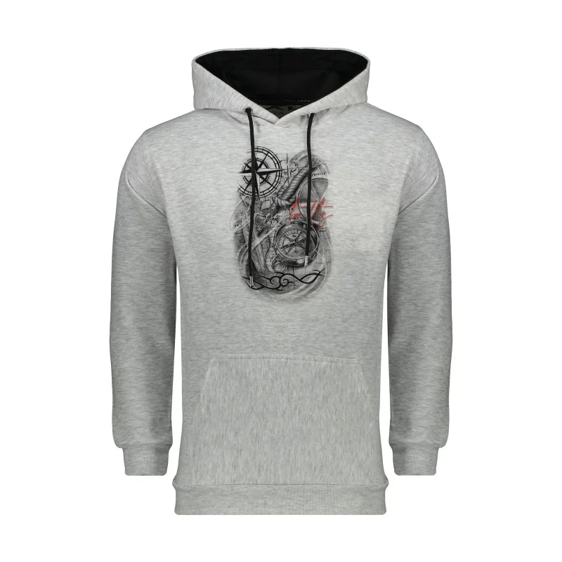 هودی مردانه دورس داخل کرکی آستر مشکی کد  392