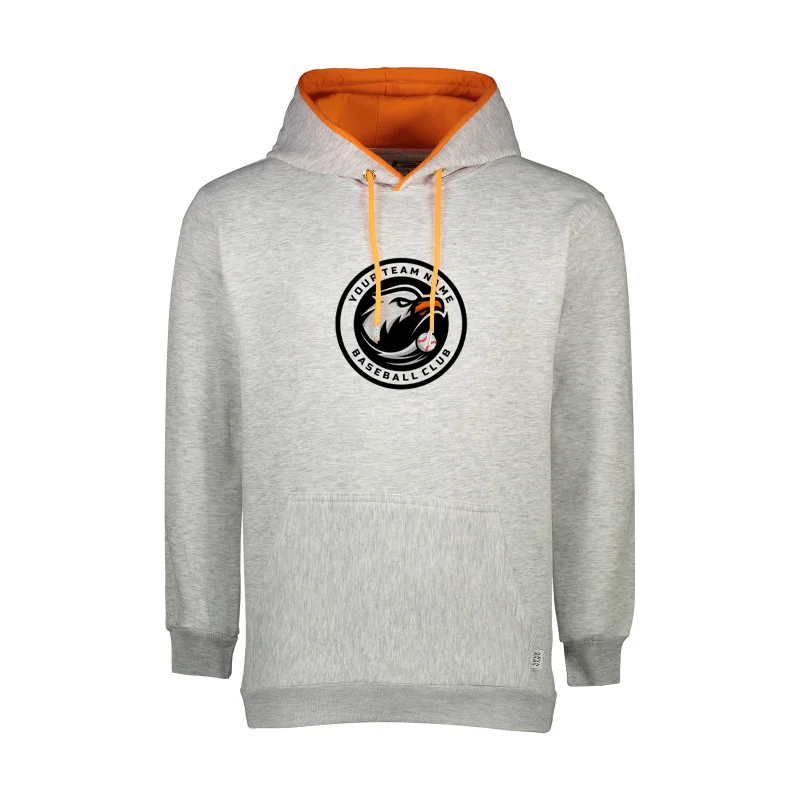 هودی مردانه دورس داخل کرکی آستر نارنجی کد 3-199