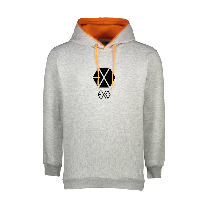 هودی مردانه دورس داخل کرکی آستر نارنجی کد 3-200