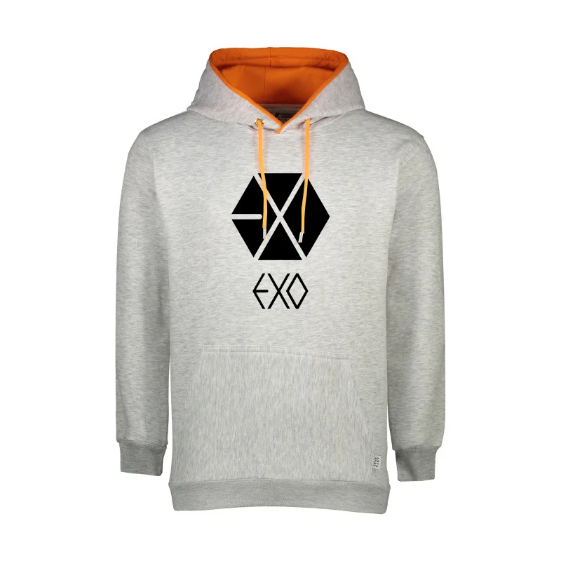 هودی مردانه دورس داخل کرکی آستر نارنجی کد 200