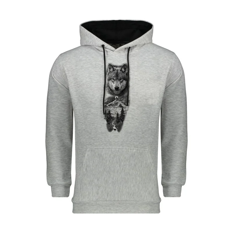 هودی مردانه دورس داخل کرکی آستر مشکی کد 435