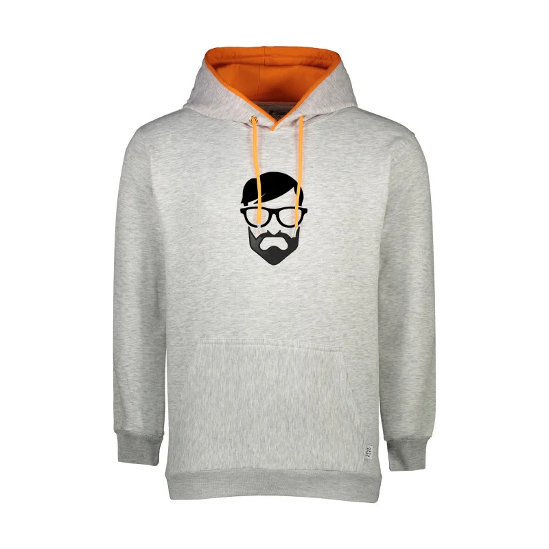 هودی مردانه دورس داخل کرکی آستر نارنجی کد 3-208