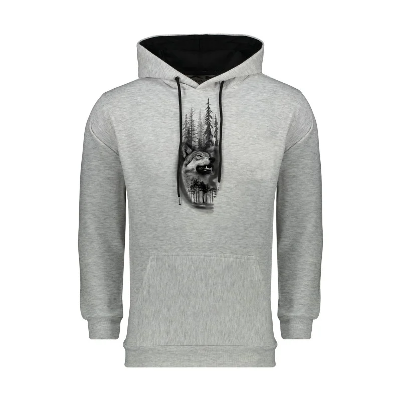 هودی مردانه دورس داخل کرکی آستر مشکی کد  643