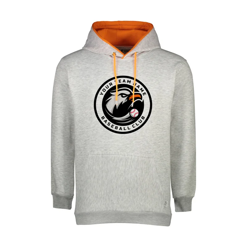 هودی مردانه دورس داخل کرکی آستر نارنجی کد 199