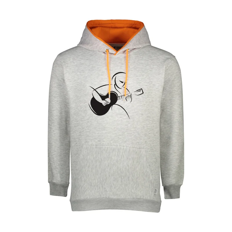 هودی مردانه دورس داخل کرکی آستر نارنجی کد 219