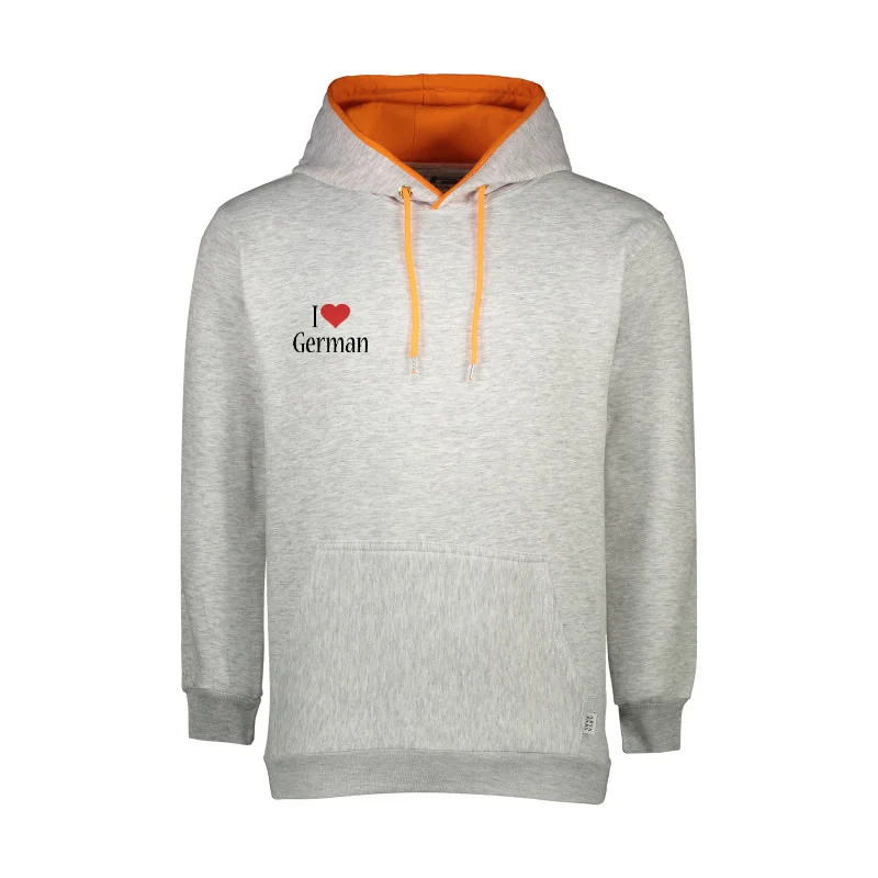 هودی مردانه دورس داخل کرکی آستر نارنجی کد 2-209